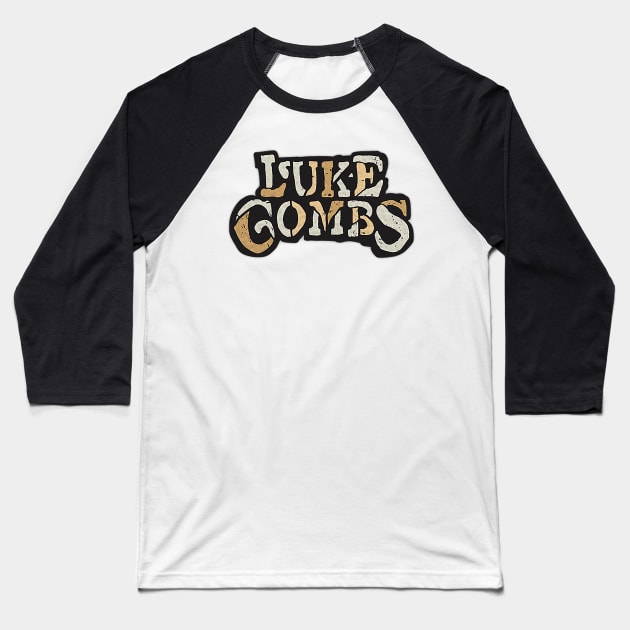 Vintage luke combs Baseball T-Shirt by PATTERNCOLORFUL